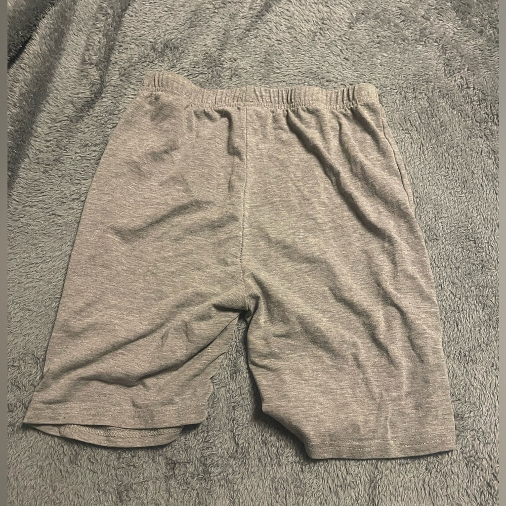 Grey legging biker shorts